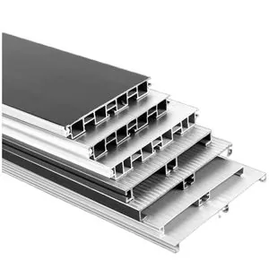 0.6mm Thin Wall Aluminum Profile for Cabinet Skirting and Panels