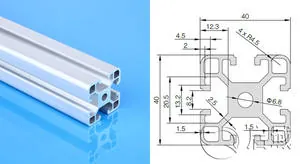 2040 Aluminum V-Slot Extrusion for CNC and 3D Printer Frames