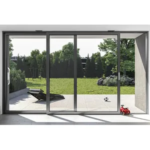 4-Panel Aluminum Sliding Glass Door for Balcony and Patio View