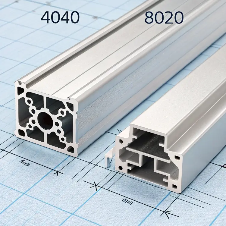 4040 vs 8020 aluminum extrusion comparison