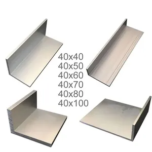40x40 til 40x100mm L-formet aluminium
