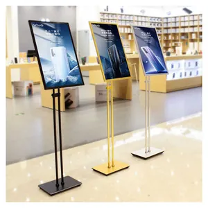 Verstellbarer Aluminium-Plakatständer mit Metallsockel für Veranstaltungsdisplays