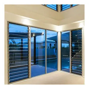 Aluminum Glass Louver Jalousie Window for Modern Interiors
