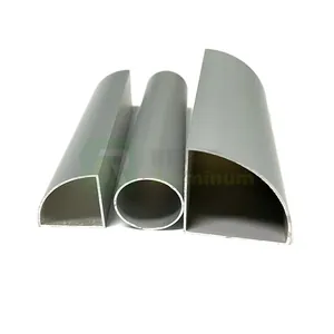 Aluminum Half Round Tubes for Industrial Trim