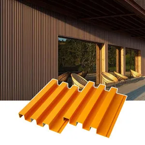 Aluminum Profile Wall Panel with Fluted Surface for Indoor Use