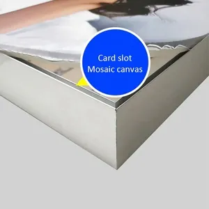 Aluminum Snap Fit SEG Lightbox Profile with Canvas Slot