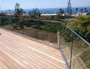 Aluminum Veranda Glass Balustrade