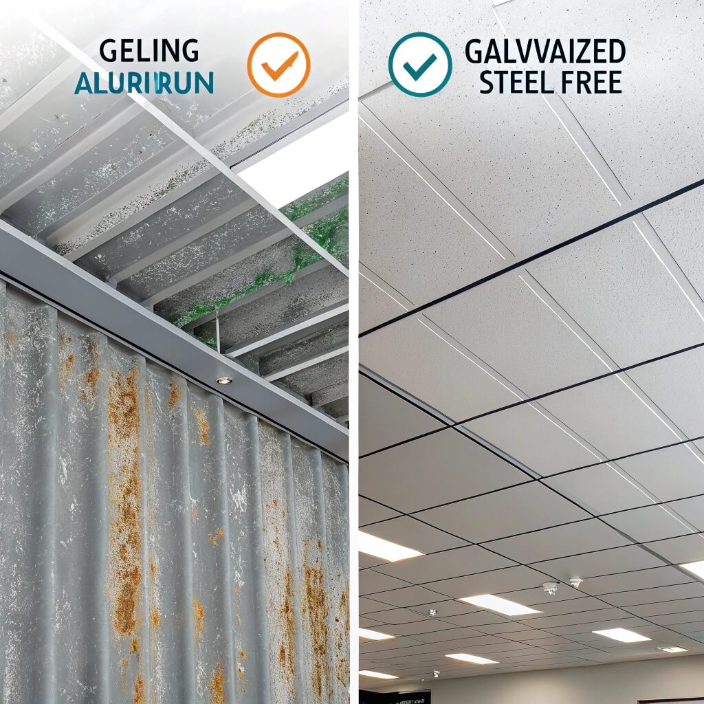 Comparación entre material de techo de aluminio y galvanizado