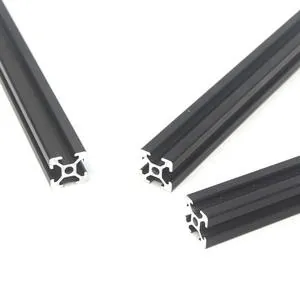 Anodized 20x20 Black T Slot Aluminum Frame Profile