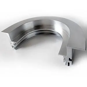 Anodized Curved Rail Aluminum Profile for Custom Mounting