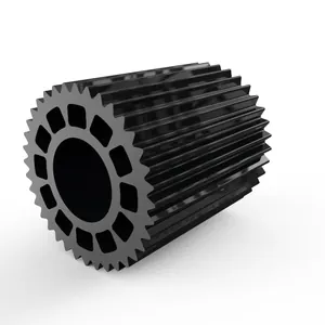 Profilé en aluminium extrudé anodisé noir