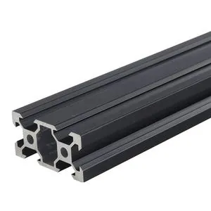 Black 2060 V Slot Aluminum Profile