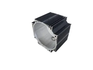 Black Anodized Extruded Aluminum Servo Motor Body