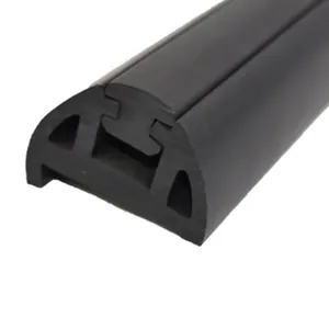Black PVC Boat Rub Rail with Locking Groove