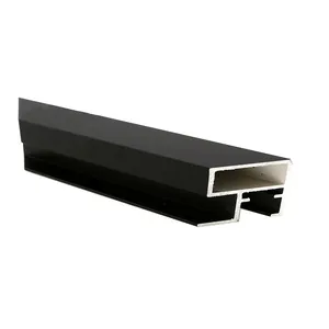 Black Powder Coated Aluminum Profile for Picture Frame