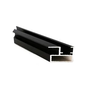 Black Powder Coated Aluminum Profile