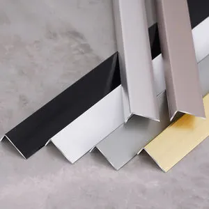 Brushed Black L Shape Aluminum Trim
