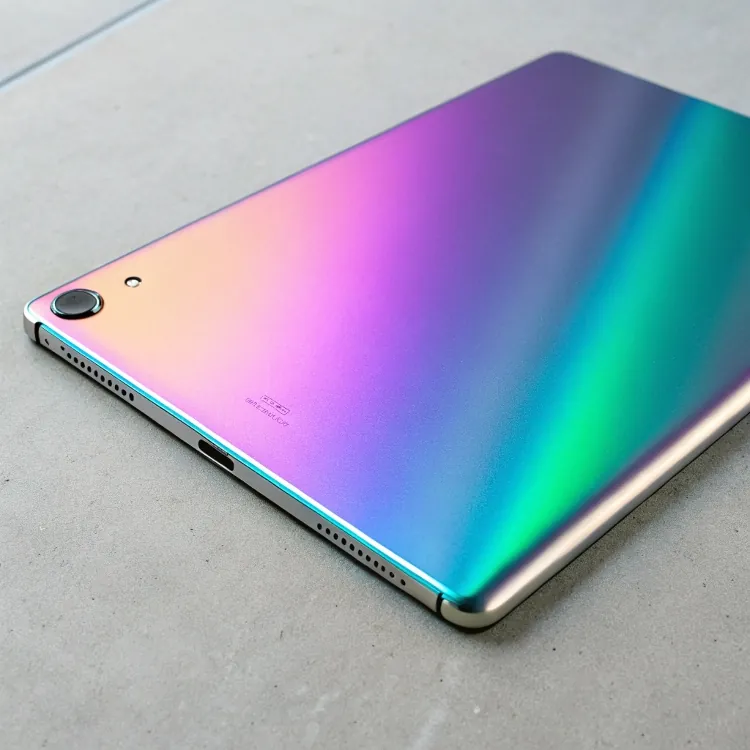 Colorful gradient tablet back panel