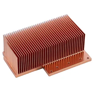 Copper Pin Fin Heat Sink with Precision Machining