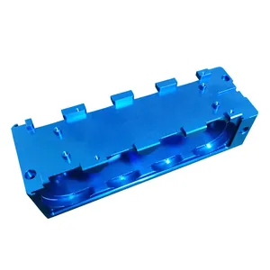 Custom CNC Machined Billet Aluminum Block with Anodized Finish
