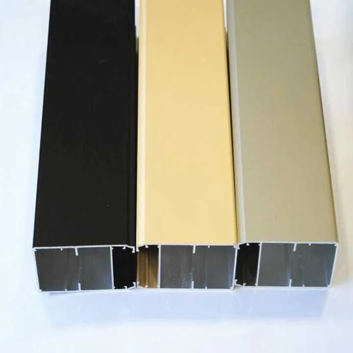 Customized OME Aluminium Profile Extruded With The Anodized Black Champage Silver White And Blasted Treatment