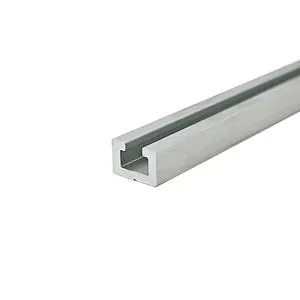 Extruded U Channel Sliding Track Aluminum Profile 6000 Series