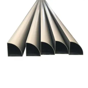 Half Round Aluminum Tube for Decorative Applications
