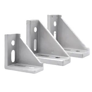 Heavy-Duty Aluminum Right Angle Bracket for T Slot Frame
