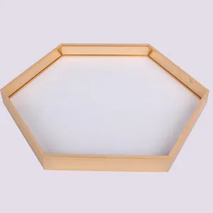 Hexagonal Aluminum Mirror Frame