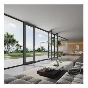 Hurricane-Resistant Aluminum Sliding Door with Double Tempered Glass