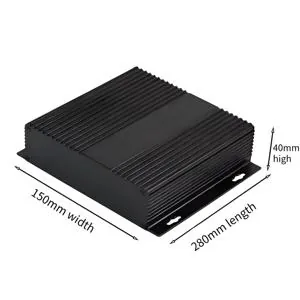 Large Cooling Fin Aluminum Enclosure