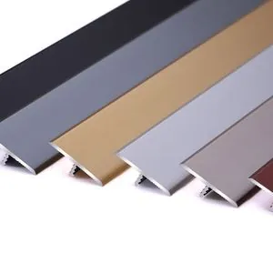 Matte alumínium csempe Trim Extrudálás Strip T alakú átmenet