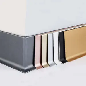 Modern Skirting Board Aluminum Trim for Interior Decoration