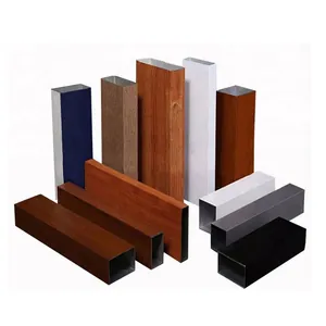 Powder-Coated Aluminum Rectangular Pipes