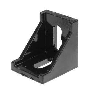 Powder Coated Black Right Angle Support for Aluminum Frames
