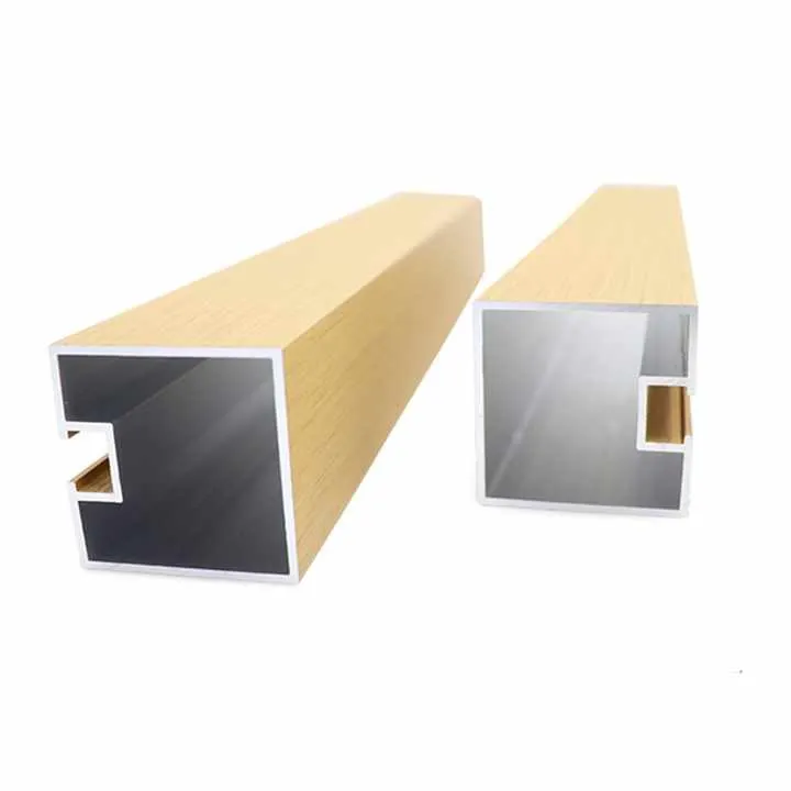 파우더 코팅 황금 10mm 알루미늄 압출