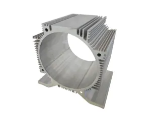 Round 6063-T5 CNC Machined Motor Housing Profile
