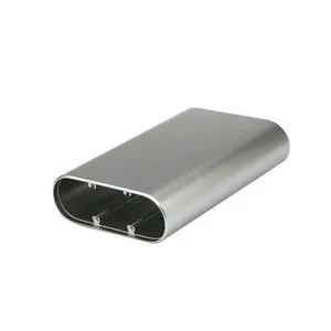 Round Edge Silver Aluminum Enclosure for Electronics