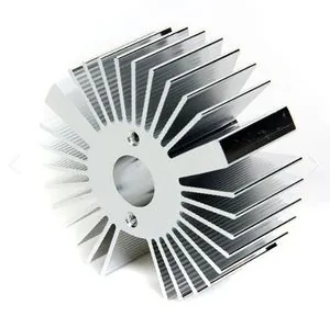 Silver Anodized Aluminum Heat Sink