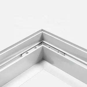 Silver Anodized Edge-lit Lightbox Frame Aluminum Profile