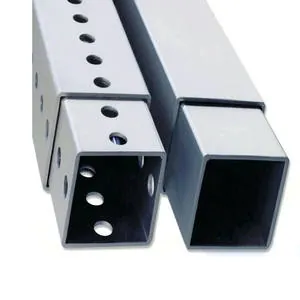 Silver Anodized Rectangular Extension Tubing