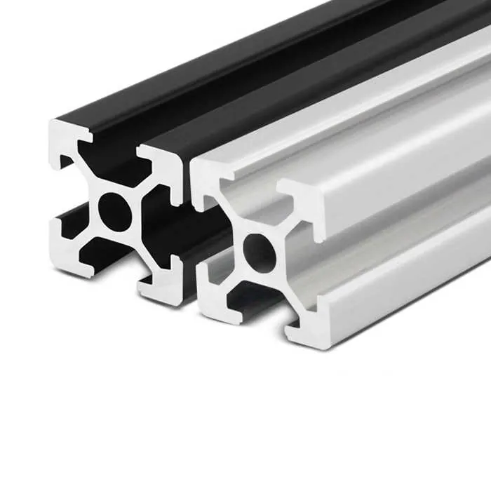 Silver Black 2020 T Slot Aluminum Extrusion