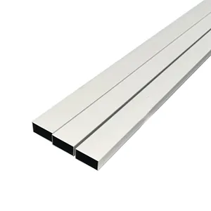 Silver Oxidized Flat Aluminum Rectangular Tube for Construction