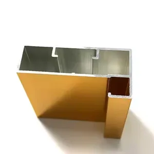 Thin Wall Brushed Aluminum Extrusion for Kitchen Cabinet Structures