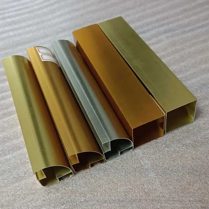Triangle Champagne Aluminum Extruded Tube