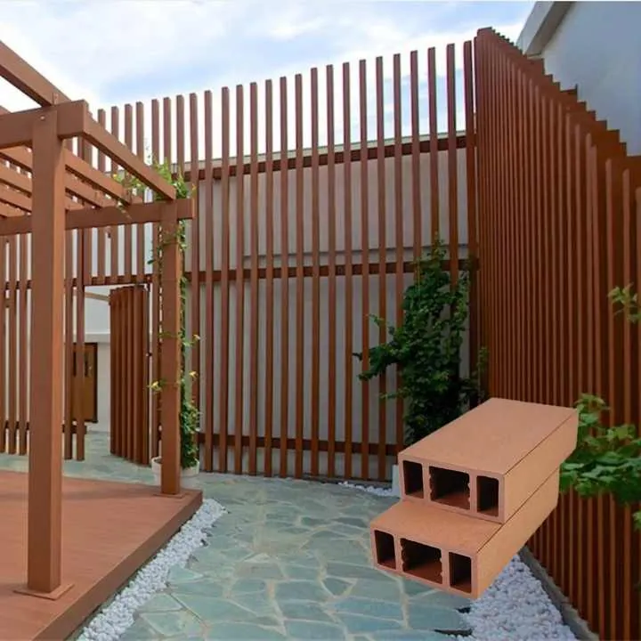 Listones de aluminio con aspecto de madera
