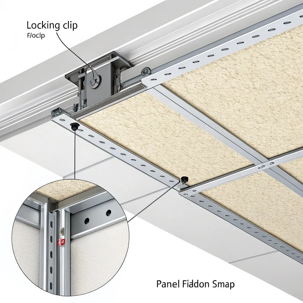 Locking clip and panel snap system