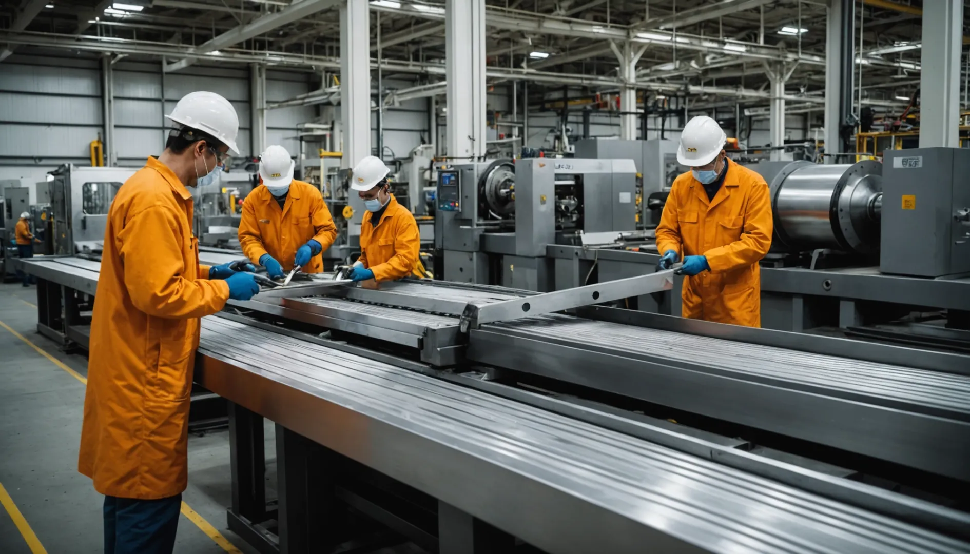 Alumíniumgyártó üzem fejlett extrudálási technológiával