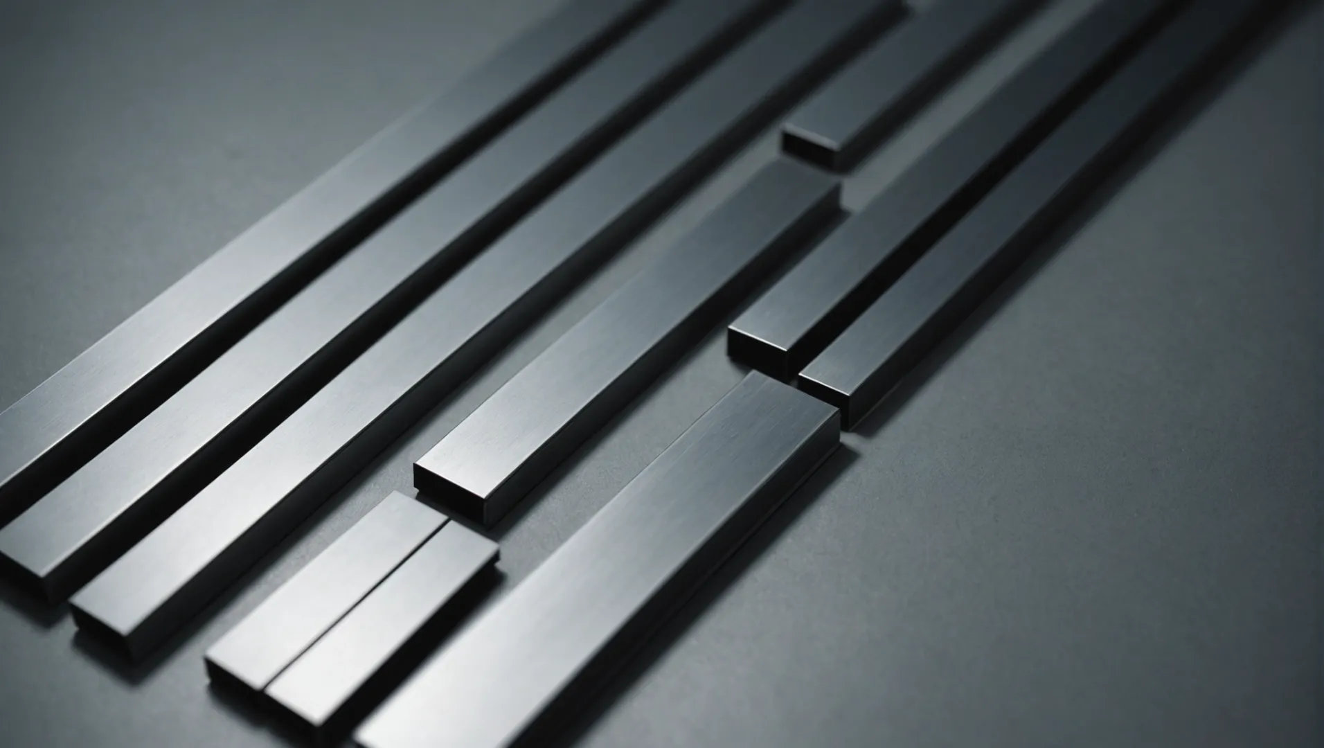 Diverse aluminium profielen met verschillende oppervlaktebehandelingen