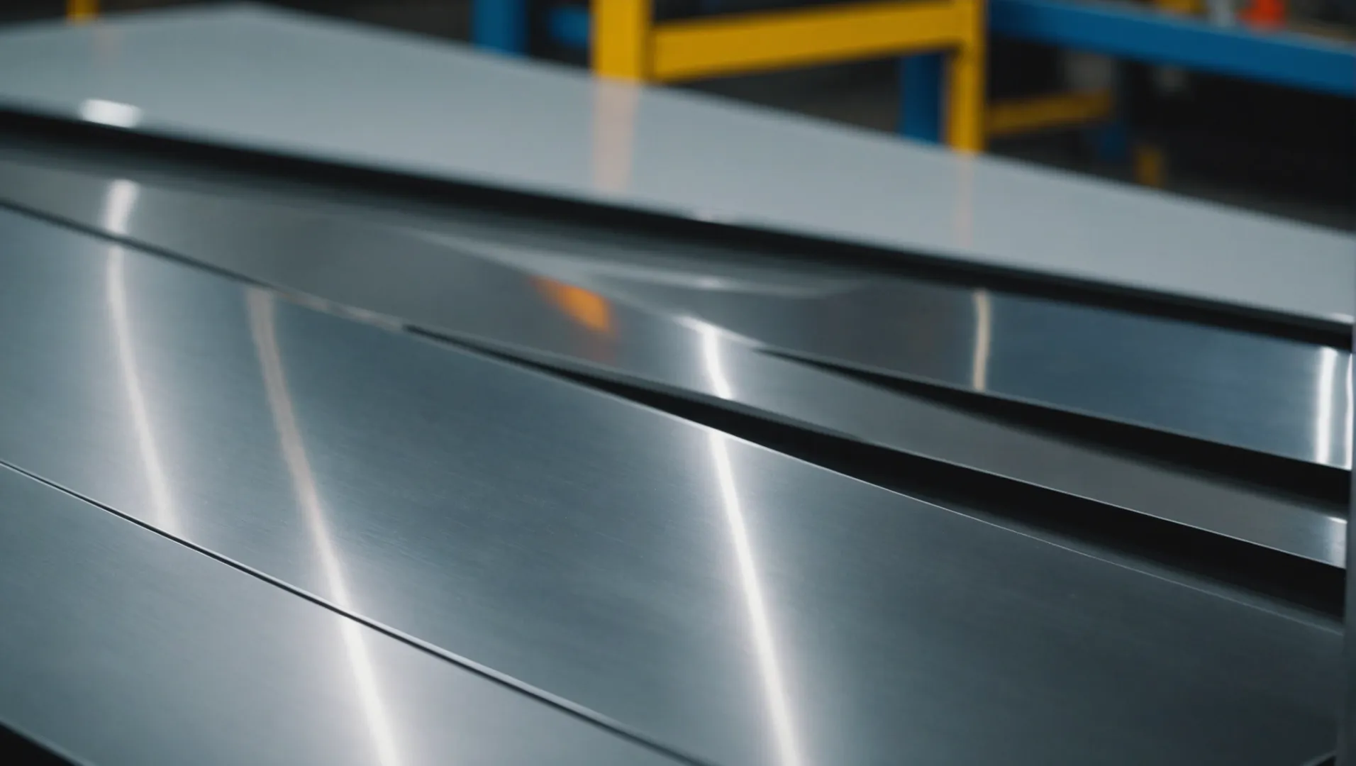 An aluminum sheet being anodized with colorful finishes